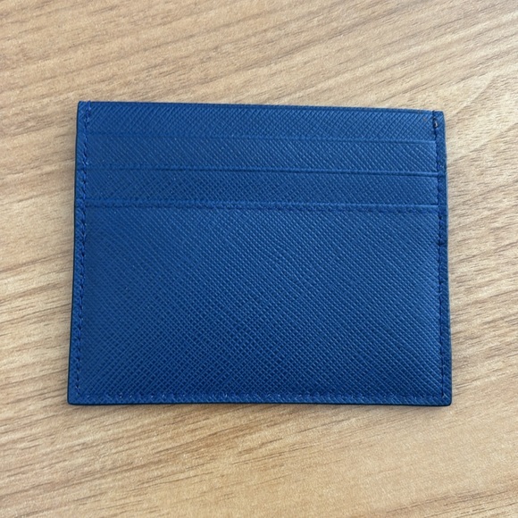 Giorgio Armani blue leather wallet - Picture 3 of 7